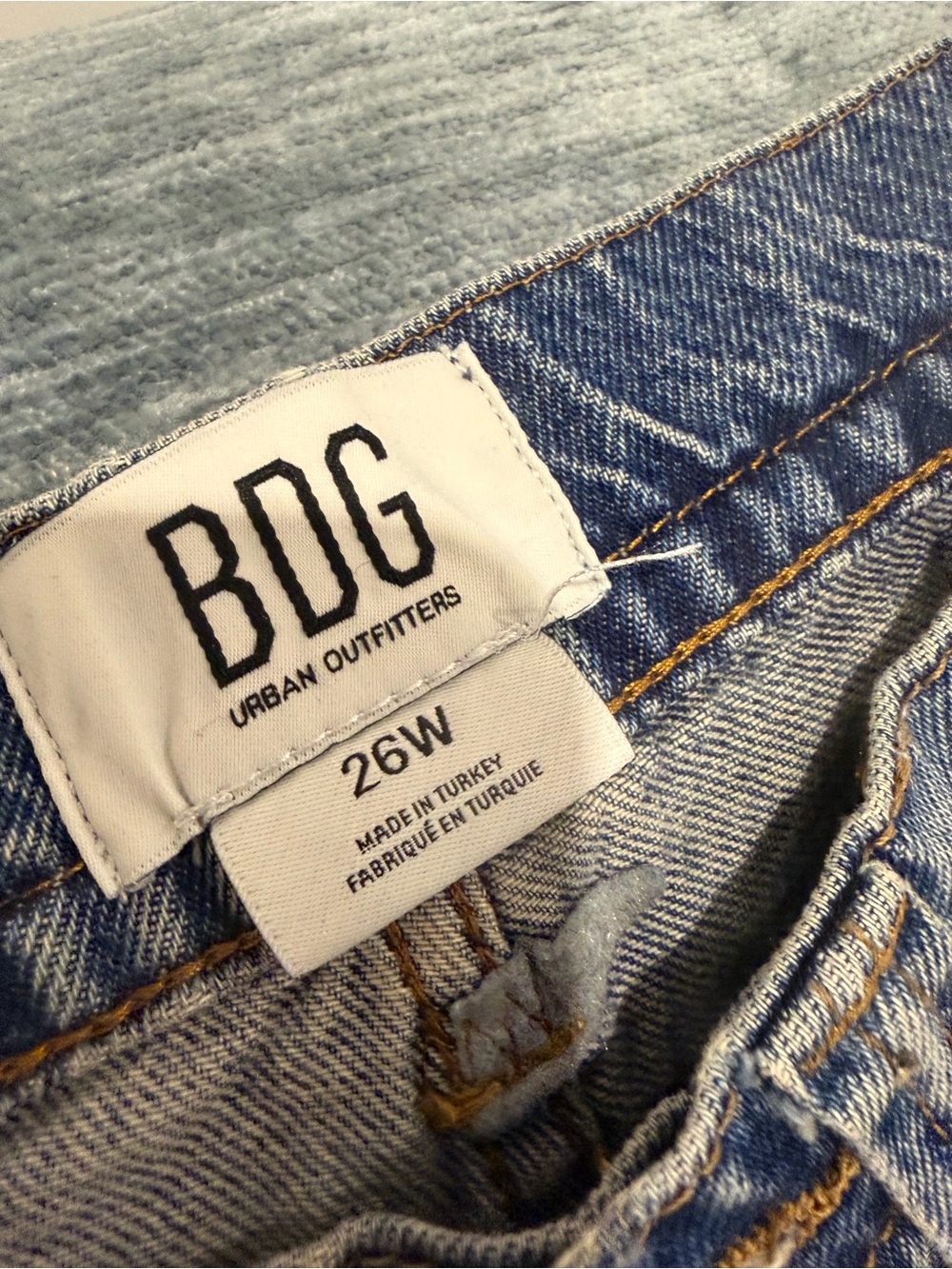 BDG Women’s - Blue Snake-Print Wide Leg Jeans - Picture 8 of 12